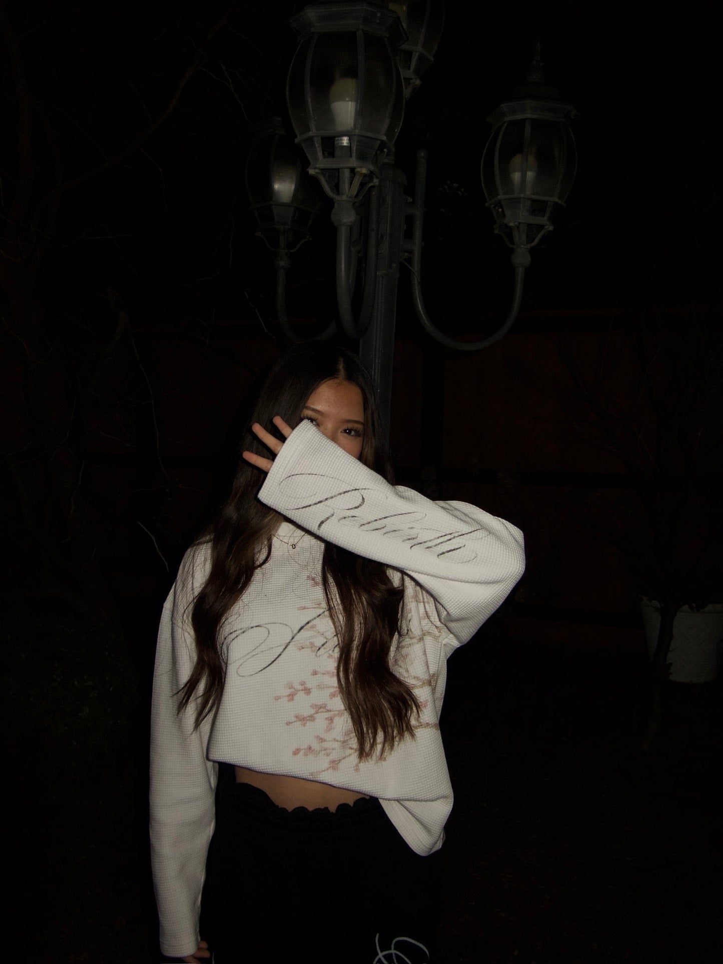 REBIRTH WHITE LONG-SLEEVE THERMAL